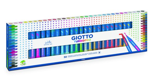 Giotto Turbo Pro Estuche de 30 Rotuladores de Doble Punta Colores Surtidos Giotto Turbo Pro Estuche de 30 Rotuladores de Doble Punta Colores Surtidos