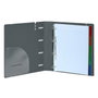 Safta Carpeblock Carpeta de Anillas DIN A4 Gris Oscuro con Recambio