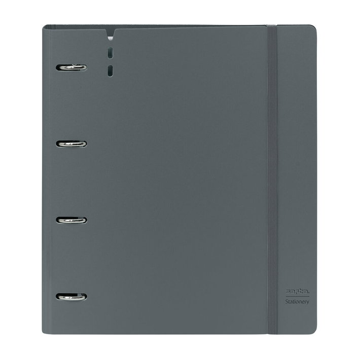 Safta Carpeblock Carpeta de Anillas DIN A4 Gris Oscuro con Recambio