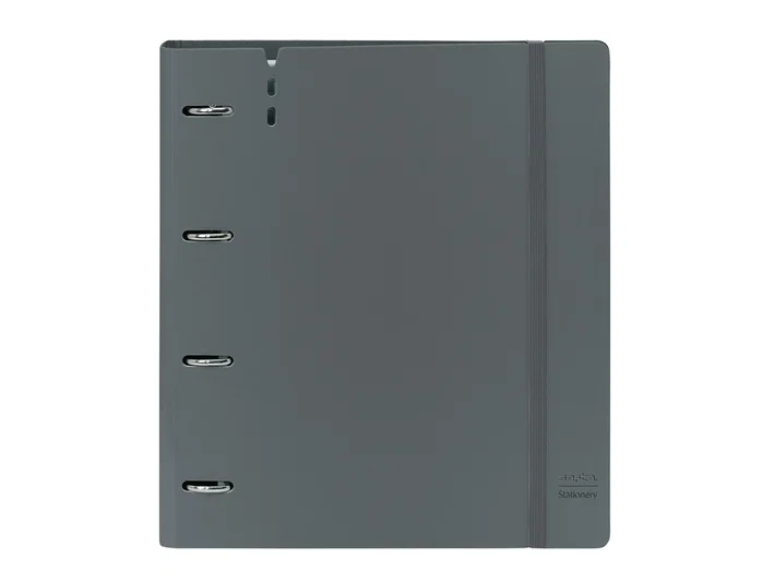Safta Carpeblock Carpeta de Anillas DIN A4 Gris Oscuro con Recambio