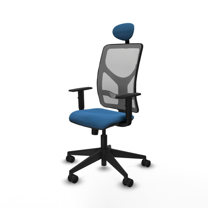 PIQUERAS Y CRESPO Silla de oficina Motilla con mecanismo Sincro, Azul claro y Gris PIQUERAS Y CRESPO Silla de oficina Motilla con mecanismo Sincro, Azul claro y Gris