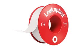Leukoplast Esparadrapo de Seda Blanco 10 cm x 10 m, 3 Unidades