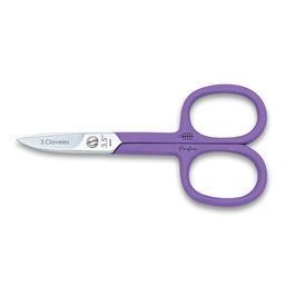 Tres Claveles Tijera Uñas Curva Provence Lavanda 3,5" Acero Carbono Forjada en Caliente
