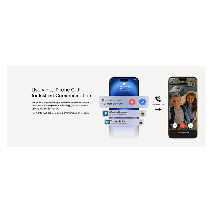 Eufy Videoportero Inteligente C31 con Cámara Wi-Fi, Compatible con Alexa y Google Assistant, Negro