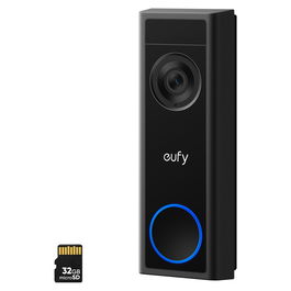 Eufy Videoportero Inteligente C31 con Cámara Wi-Fi, Compatible con Alexa y Google Assistant, Negro