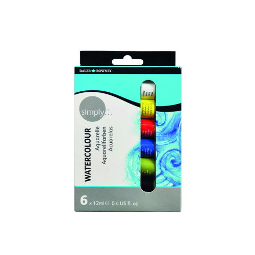 DALER ROWNEY Set de Acuarelas Simply de 6 Tubos de 12 ml