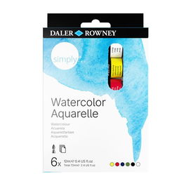 Acuarelas Daler Rowney Simply 12Ml Estuche De 6