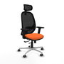 PIQUERAS Y CRESPO Silla de oficina Cilanco Naranja y Negro