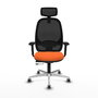 PIQUERAS Y CRESPO Silla de oficina Cilanco Naranja y Negro