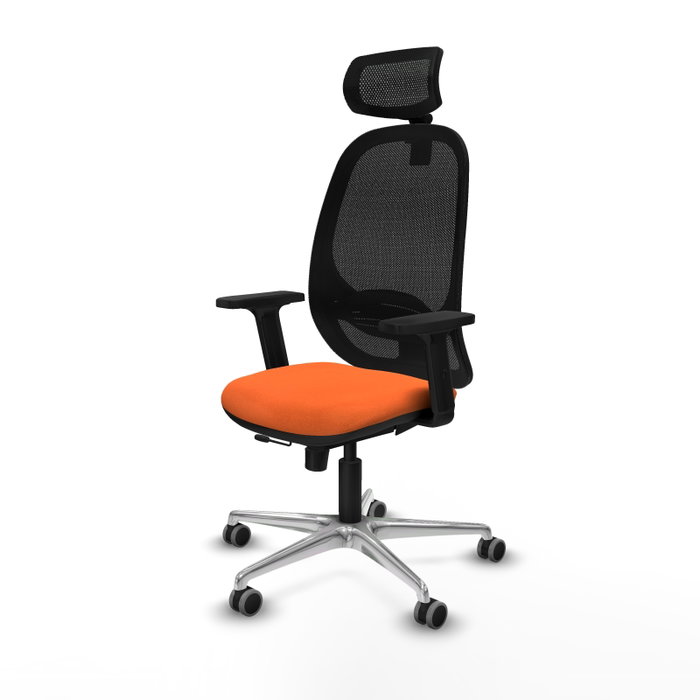 PIQUERAS Y CRESPO Silla de oficina Cilanco Naranja y Negro
