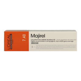 L'Oréal Majirel 7.40 Rubio Medio Cobrizo Intenso - Coloración Permanente Profesional 60 ml