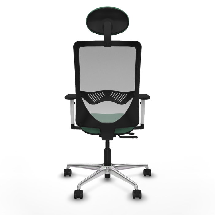 PIQUERAS Y CRESPO Silla de oficina Zulema Verde esmeralda y Gris