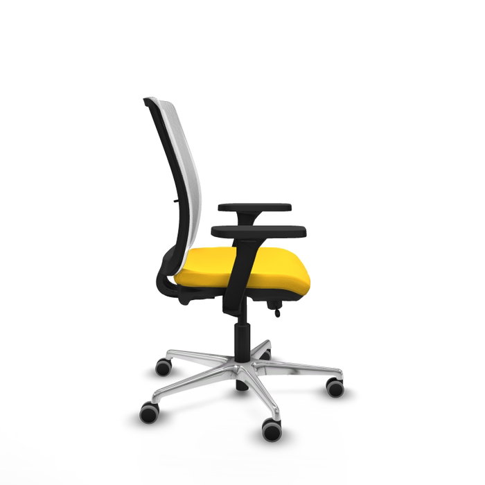 PIQUERAS Y CRESPO Silla de oficina Haches con Mecanismo Sincro/Traslack Amarillo y Blanco PIQUERAS Y CRESPO Silla de oficina Haches con Mecanismo Sincro/Traslack Amarillo y Blanco
