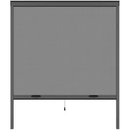 Moustikit Mosquitera para Ventana L125 x H145 cm Gris Antracita Aluminio - Cortable en Ancho y Alto