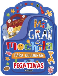 SUSAETA EDICIONES, Mi gran mochila para colorear con pegatinas - SUSAETA EDICIONES