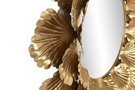 DKD Home Decor Espejo Dorado Metal Hoja 76.5 x 76.5 x 8 cm