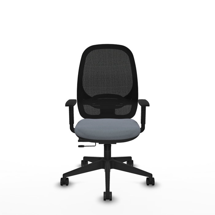 PIQUERAS Y CRESPO Silla de oficina Cilanco Gris con Malla Negra PIQUERAS Y CRESPO Silla de oficina Cilanco Gris con Malla Negra