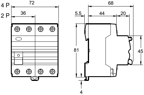 SCHNEIDER ELECTRIC Interruptor diferencial ACTI9 4P 40A 300mA