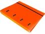 Liderpapel Carpeta con Recambio A4 Cuadro 5mm 100 Hojas 80g Polipropileno 4 Anillas 25mm Naranja