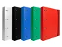 Liderpapel Carpeta con Recambio A4 Cuadro 5mm 100 Hojas 80g Polipropileno 4 Anillas 25mm Naranja