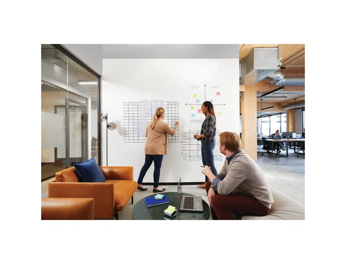 Post-It Pizarra blanca adhesiva en rollo Super Sticky Flex Write 91,4 x 121,9 cm Post-It Pizarra blanca adhesiva en rollo Super Sticky Flex Write 91,4 x 121,9 cm