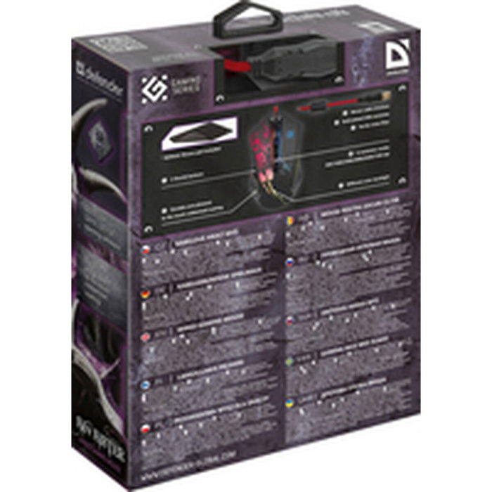 Defender Sin'Sister GM-933 Ratón Gaming Negro