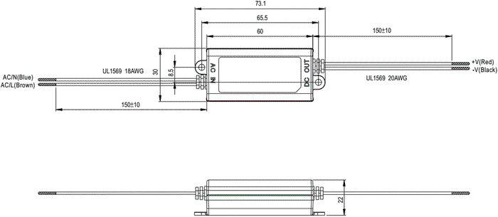 MEAN WELL APV-8-12 Alimentador LED de 8W 12VDC