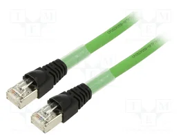 TELEGÄRTNER Patch cord Cat 6a S/FTP 5m Verde