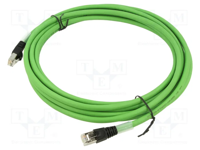 TELEGÄRTNER Patch cord Cat 6a S/FTP 5m Verde