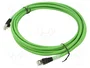 TELEGÄRTNER Patch cord Cat 6a S/FTP 5m Verde
