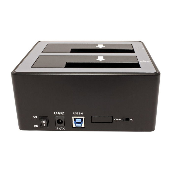 ROLINE Docking Station USB 3.2 Gen 1 para HDD/SSD SATA de 2,5 y 3,5 pulgadas con función de clonación