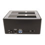 ROLINE Docking Station USB 3.2 Gen 1 para HDD/SSD SATA de 2,5 y 3,5 pulgadas con función de clonación