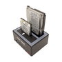 ROLINE Docking Station USB 3.2 Gen 1 para HDD/SSD SATA de 2,5 y 3,5 pulgadas con función de clonación