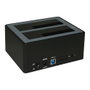 ROLINE Docking Station USB 3.2 Gen 1 para HDD/SSD SATA de 2,5 y 3,5 pulgadas con función de clonación