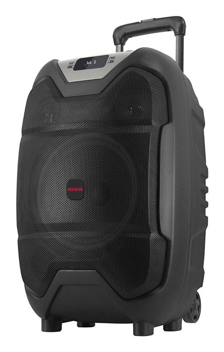 Aiwa KBTUS-500 Altavoz Portátil con Ruedas 50W RMS (400W PMPO) Bluetooth 5.2 Karaoke Radio FM Micrófono Incluido Negro