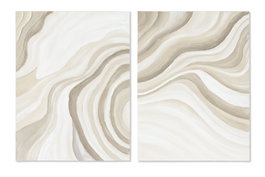 DKD Home Decor Cuadro Lienzo Pino 90x3,7x120 Abstracto Surtido de 2 Unidades