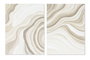 DKD Home Decor Cuadro Lienzo Pino 90x3,7x120 Abstracto Surtido de 2 Unidades