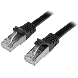 StarTech Cable de Red Ethernet 5 m Cat6 SF/UTP (S-FTP) Gigabit 1000 Mbps Blindado Negro para PoE N6SPAT5MBK