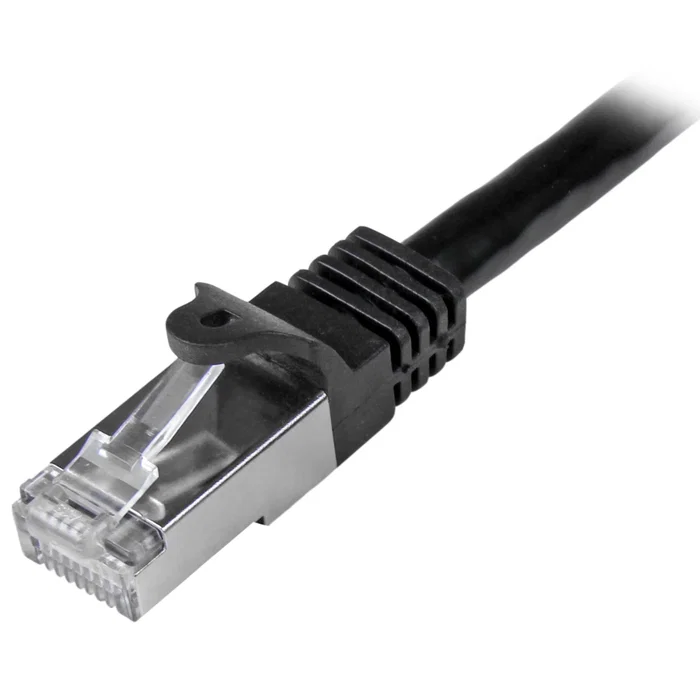 StarTech Cable de Red Ethernet 5 m Cat6 SF/UTP (S-FTP) Gigabit 1000 Mbps Blindado Negro para PoE N6SPAT5MBK