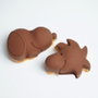 Geda Labels Molde para muffins de silicona Peanuts Snoopy & Woodstock gris