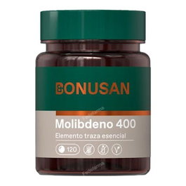 Bonusan Molibdeno 400 mcg - 120 Comprimidos | Suplemento Dietético para el Metabolismo del Hierro