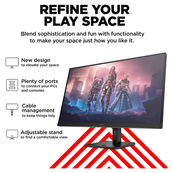 HP OMEN 32q Monitor Gaming QHD 31.5 Pulgadas IPS 165 Hz Negro HP OMEN 32q Monitor Gaming QHD 31.5 Pulgadas IPS 165 Hz Negro