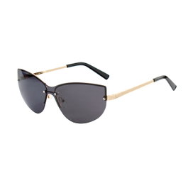Guess GO00007-0032A Gafas de Sol para Mujer con Montura Dorada y Cristal Gris