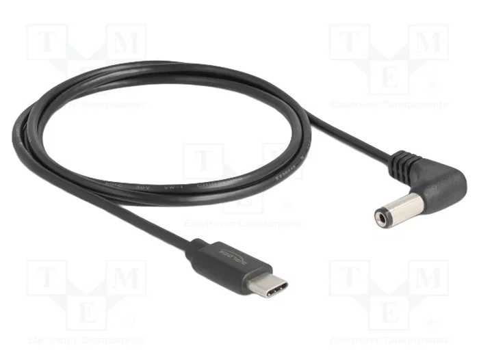 DeLOCK Cable de alimentación USB Type-C™ a DC 5,5 x 2,1 mm angular 1,5 m 85398 DeLOCK Cable de alimentación USB Type-C™ a DC 5,5 x 2,1 mm angular 1,5 m 85398