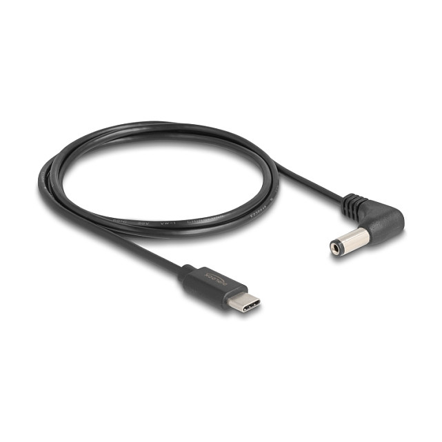 DeLOCK Cable de alimentación USB Type-C a DC 5,5 x 2,1 mm angular 1,5 m DeLOCK Cable de alimentación USB Type-C a DC 5,5 x 2,1 mm angular 1,5 m