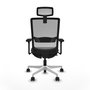 PIQUERAS Y CRESPO Silla de oficina Haches Gris con mecanismo Sincro/Traslack