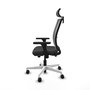 PIQUERAS Y CRESPO Silla de oficina Haches Gris con mecanismo Sincro/Traslack