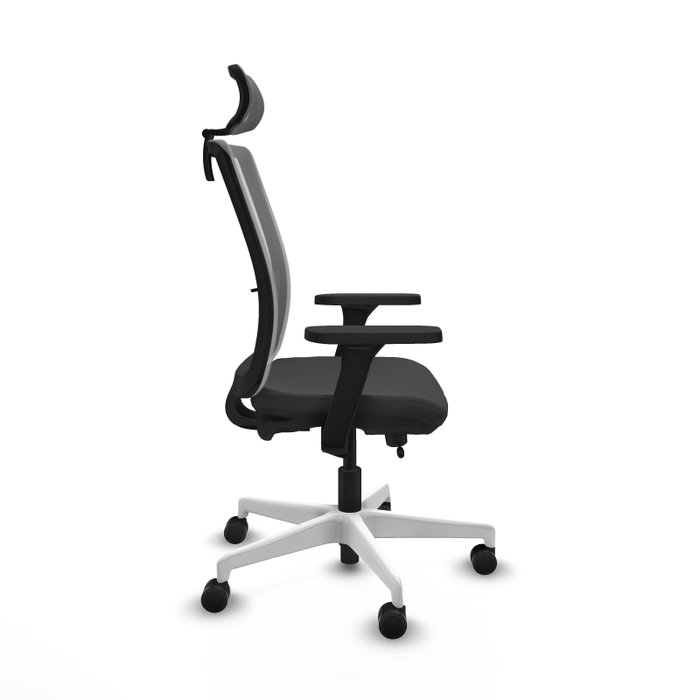 PIQUERAS Y CRESPO Silla de oficina Haches Gris con mecanismo Sincro/Traslack