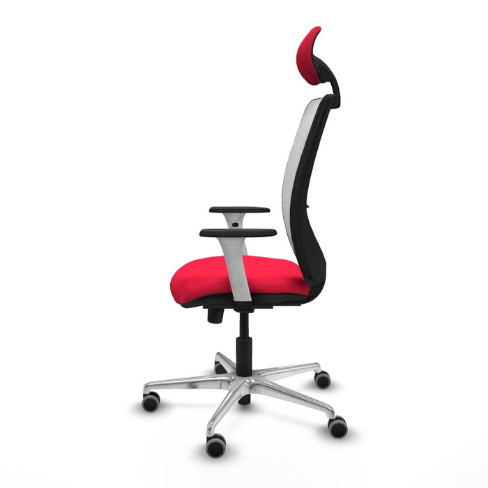 PIQUERAS Y CRESPO Silla de oficina Zulema con mecanismo Sincro, Rojo y Blanco PIQUERAS Y CRESPO Silla de oficina Zulema con mecanismo Sincro, Rojo y Blanco
