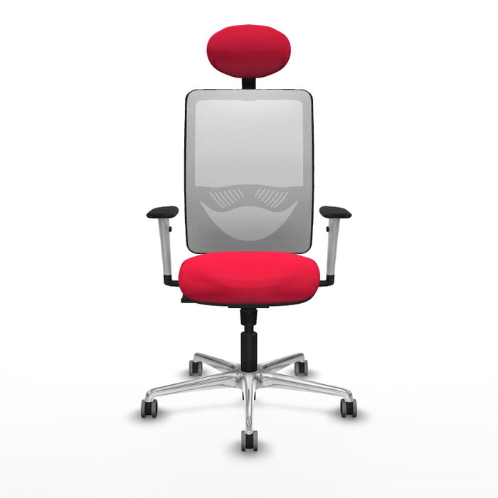 PIQUERAS Y CRESPO Silla de oficina Zulema con mecanismo Sincro, Rojo y Blanco PIQUERAS Y CRESPO Silla de oficina Zulema con mecanismo Sincro, Rojo y Blanco